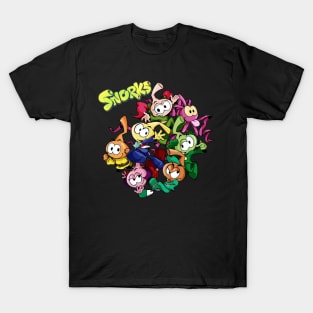 Bubble Bound Tales Embrace the Enchanting Stories and Delightful Personalities of Snorks Characters on a Tee T-Shirt